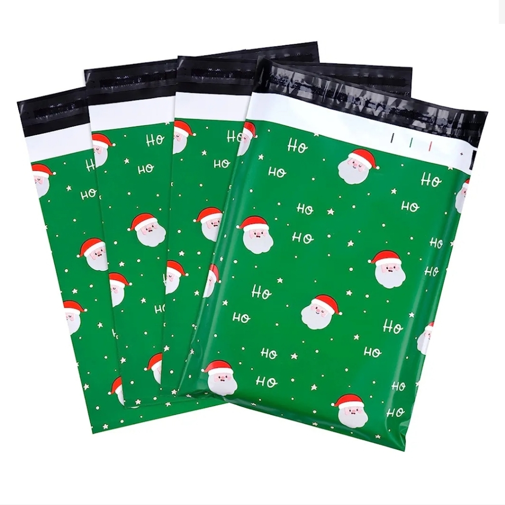 15ct Green Santa Mailers